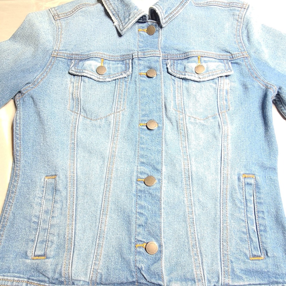 Universal Thread Women's XS Jean Jacket Denim Western Trucker Light Wash Retro